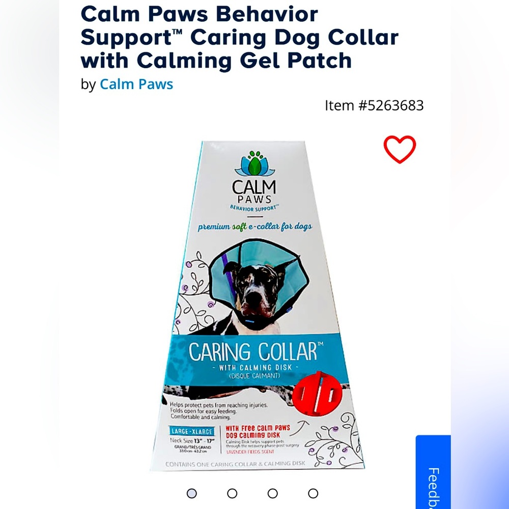 CARING DOG SOFT E-COLLAR L-XL -BRAND NEW IN BOX 🐶🐾🦴